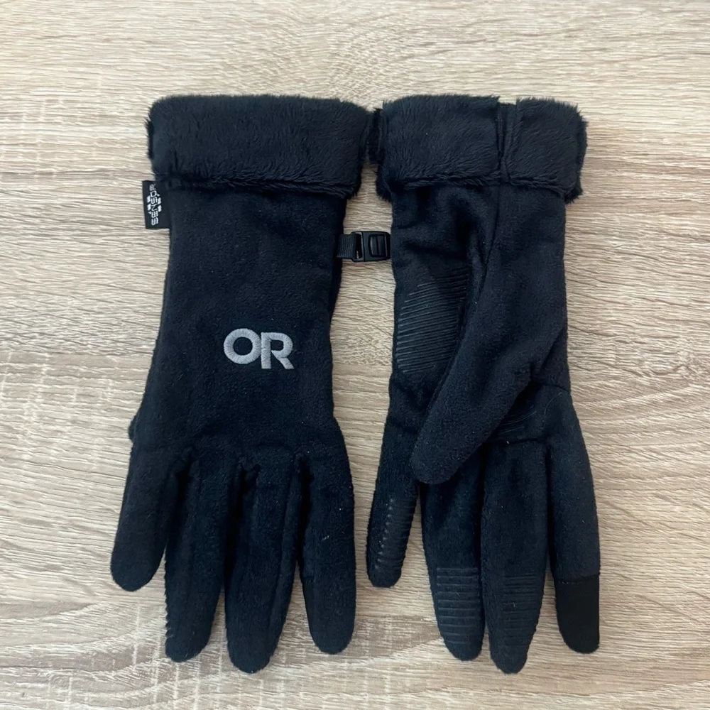 Outdoor Research Fluffy Sensor Women’s Black Gloves Size Small‎